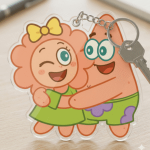 [BST Cặp đôi Patrick] Móc Khóa NFC Hug Me – Cặp Đôi Patrick Ôm Nhau Dễ Thương chip NFC NTAG213 144 Bytes