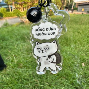 [BST Mèo Mệt Mỏi] Móc khóa NFC Mèo Cúp Học – Móc khóa NFC NTAG213 144 Bytes Chính Hãng, danh thiếp thông minh, cá nhân hóa