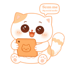 [BST Mèo Đáng Iu] Móc khóa NFC Mèo Social Media – Móc khóa tích hợp NFC NTAG213 144 bytes Chính Hãng, danh thiếp thông minh, cá nhân hóa